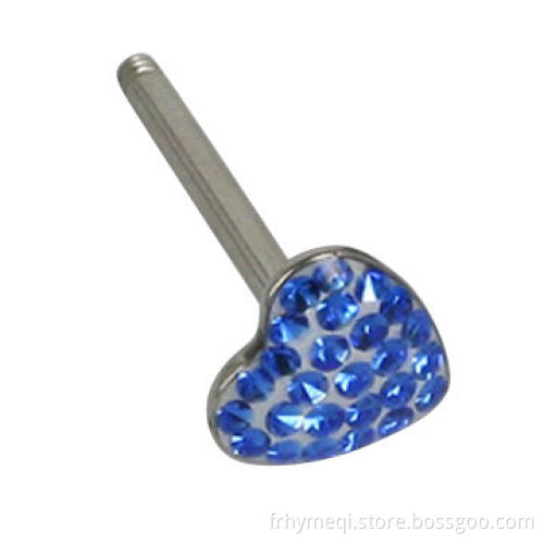 Stainless Steel Crystal Inlay Earrings, Made of 316 Stainless Steel